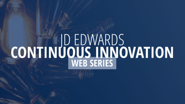 JDE Continuous Innovation Web Series | May 19-June 4